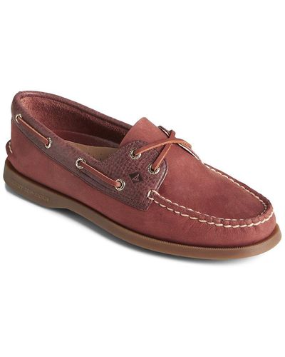 Sperry Top-Sider A/o 2-eye Tonal Leather Boat Shoe - Brown