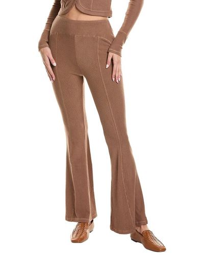 AREA STARS Ribbed Pant - Brown