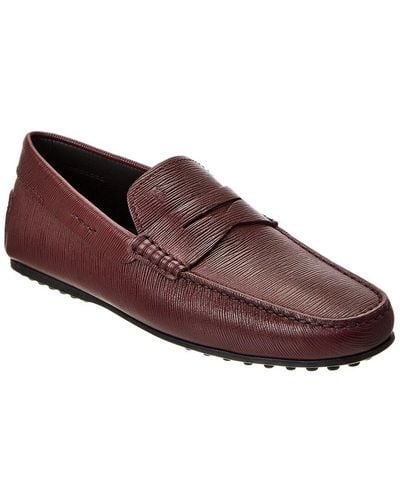 Tod's City Gommino Leather Loafer - Brown