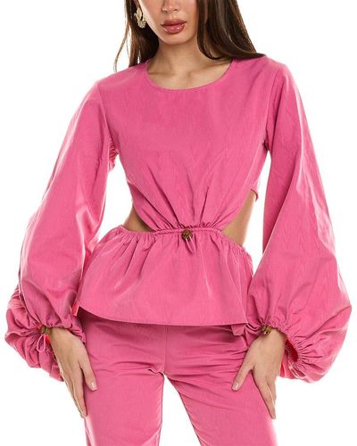 STAUD Ivy Top - Pink