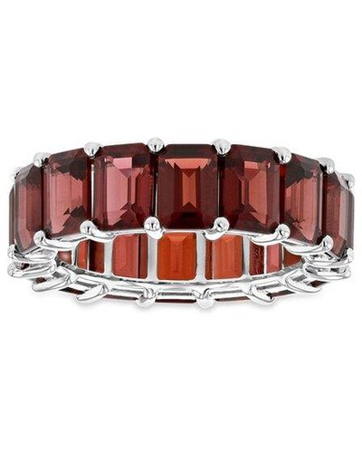 Diana M. Jewels Fine Jewelry 14k Garnet Eternity Ring - Red