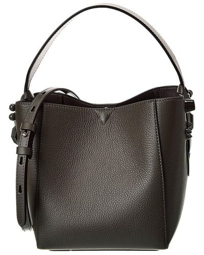 Christian Louboutin Cabachic Mini Leather Bucket Bag - Black