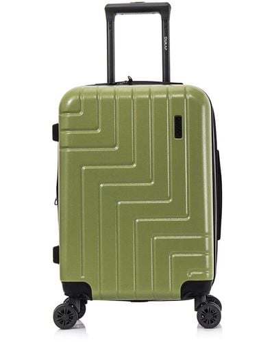 DUKAP Zahav Lightweight Expandable Hardside Spinner Luggage 20" - Green