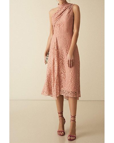 Reiss Stephie Lace Dress - Natural