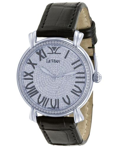 Le Vian Medallion Diamond Watch - Gray