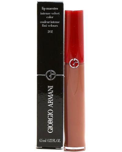Giorgio Armani Lip Maestro Intense Velvet Lip Gloss #202 Caffe - Red