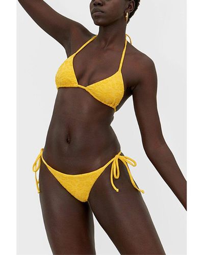 Mara Hoffman Rae Bikini Top - Yellow