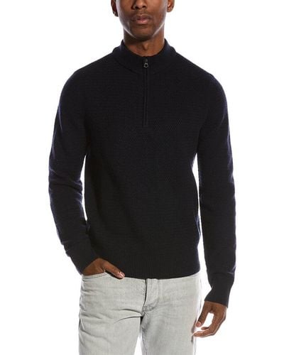 Billy Reid Merino Wool Mock Jumper - Black