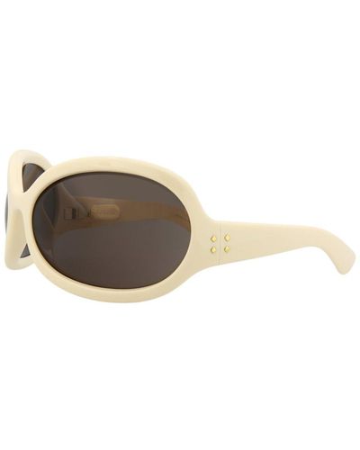 Gucci 77mm Polarized Sunglasses - Brown