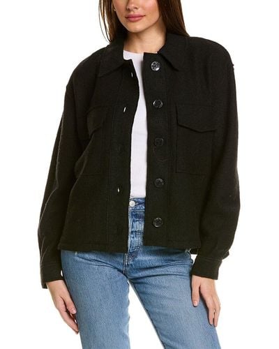 Renuar Wool-blend Shirt Jacket - Black