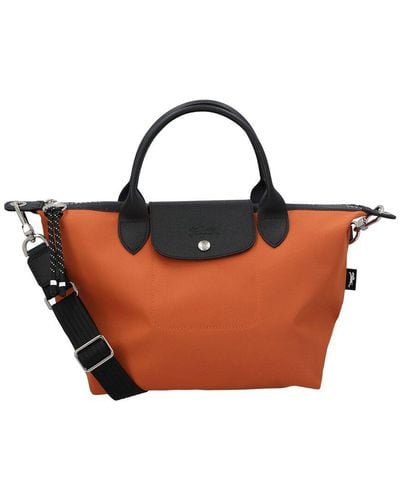 Longchamp Le Pliage Energy Small Canvas & Leather Tote Handbag - Brown