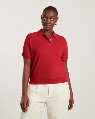 Everlane The Oversized Polo - Red