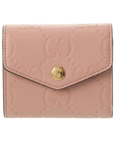 Gucci GG Medium Leather Wallet - Pink
