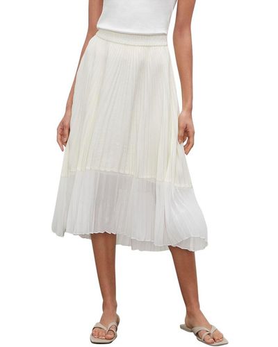 Club Monaco Tonie Pleated Skirt - White