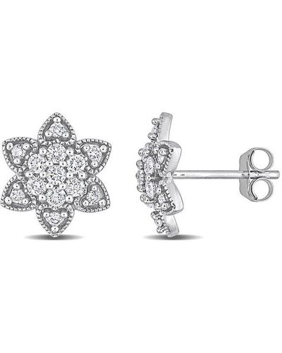 Rina Limor 14k 0.50 Ct. Tw. Diamond Earrings - Metallic