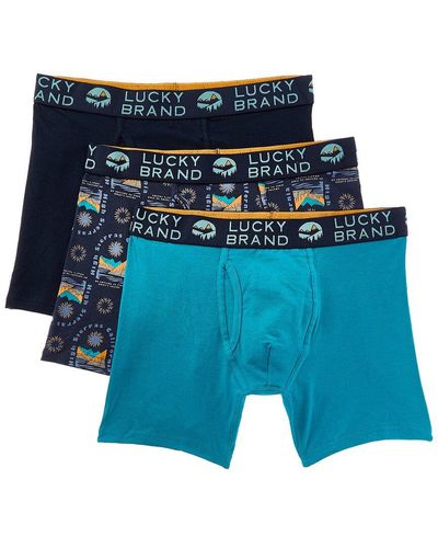 thumbnail image 2 of Lucky Brand Men's Boxer Briefs 3-Pack - Cotton Stretch Everyday Underwear With Supportive Pouch 2 of 10