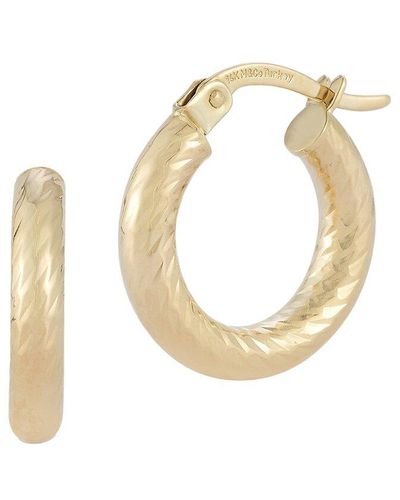 Ember Fine Jewelry 14k Huggie Hoops - White