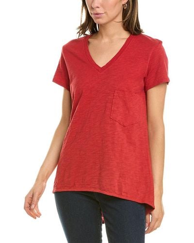Wilt Vintage V-neck T-shirt - Red