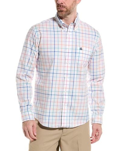 Brooks Brothers Spring Check Shirt - White