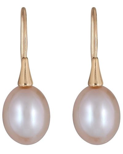 Belpearl 18k 7.5mm Freshwater Pearl Earrings - Metallic