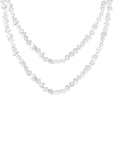 Splendid 9-10mm Pearl Necklace - White