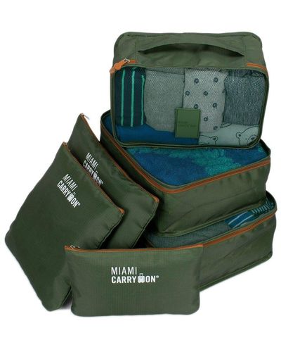 Miami Carryon Neon 12-piece Packing Cubes - Green