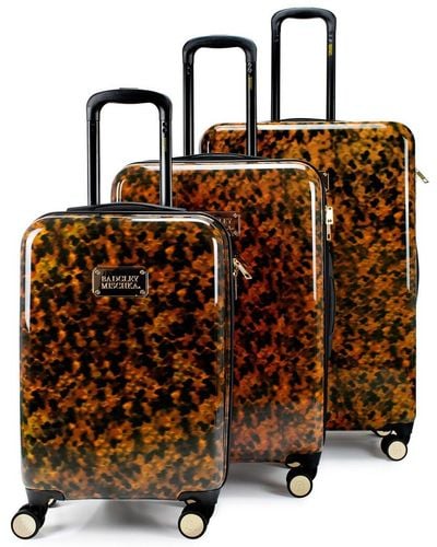 Badgley Mischka Essence Hard Spinner 3pc Luggage Set - Brown