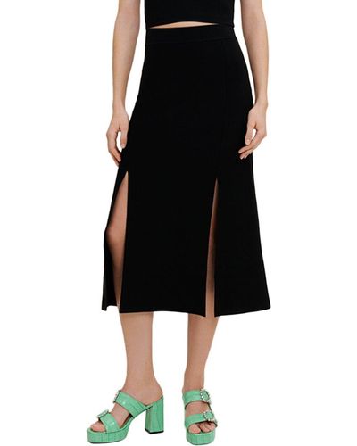 Maje Knitted Skirt - Black