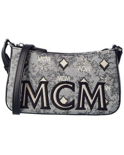 mcm black shoulder bag