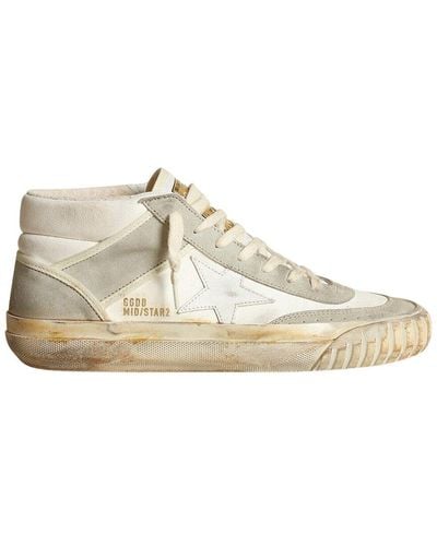Golden Goose Mid Star 2 Leather Sneaker - White