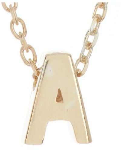 Adornia 14k Over Silver Initial Necklace (a-z) - Natural