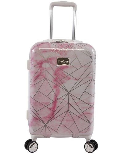 Bebe Alana 21in Carry-on Spinner Luggage - Pink