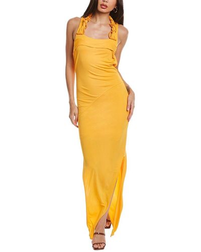 Helmut Lang Twist Dress - Yellow