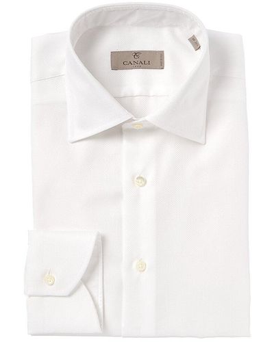 Canali Modern Fit Dress Shirt - White