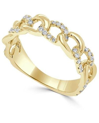 Sabrina Designs 18k 0.33 Ct. Tw. Diamond Link Ring - Metallic