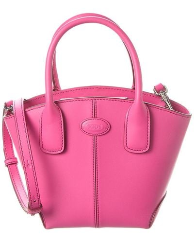 Tod's Vasa Micro Leather Tote - Pink
