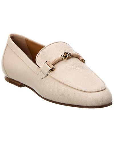 Tod's Chain-link Leather Loafer - White