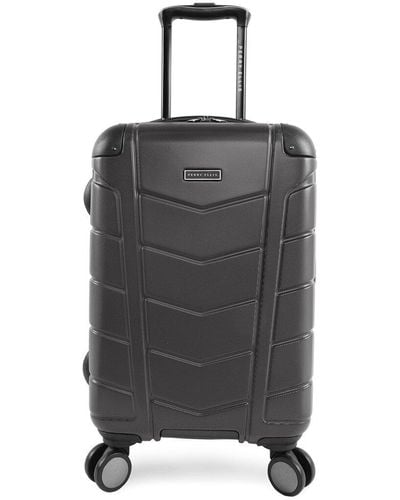 Perry Ellis Tanner 21in Carry-on Spinner Luggage - Black