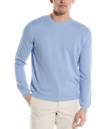 Robert Talbott Holden Cashmere-blend Crewneck Sweater - Blue