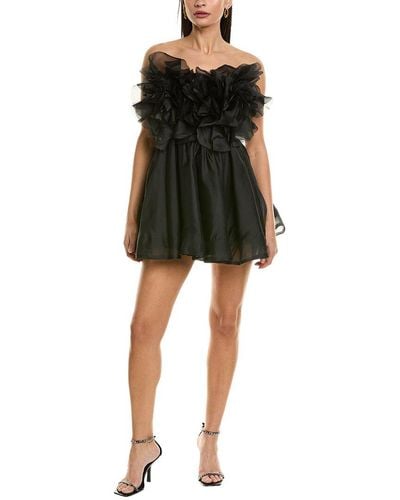 Bardot Fleurette Flower Mini Dress - Black