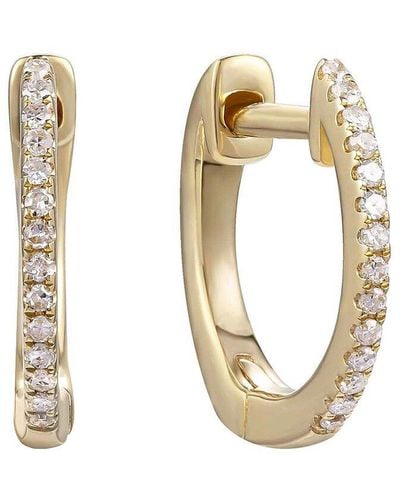 Diana M. Jewels 14k 0.06 Ct. Tw. Diamond Earrings - Metallic
