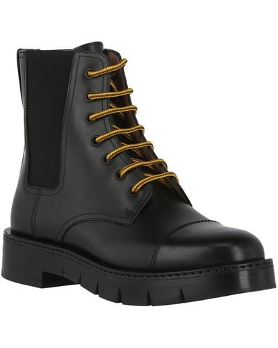 Ferragamo Ferragamo Rosco Leather Boot - Black