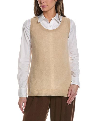 Lafayette 148 New York Cashmere Loose Cashmere Pullover - Natural