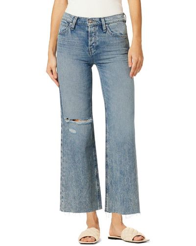 Hudson Jeans Rosie High-rise Young At Heart Des Wide Leg Jean - Blue