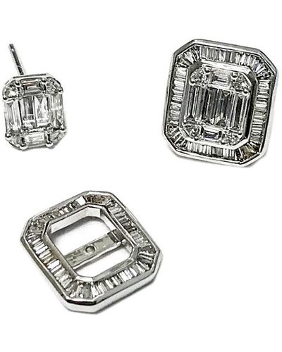 Arthur Marder Fine Jewelry 18k 1.25 Ct. Tw. Diamond Earring Jackets - Metallic