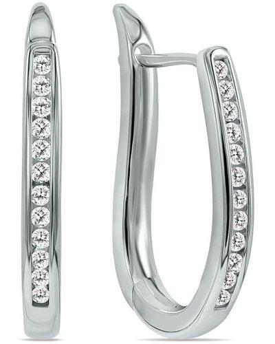 Monary 10k 0.23 Ct. Tw. Diamond Earrings - White