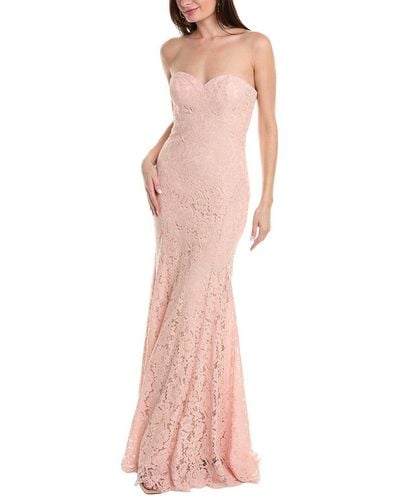 Rene Ruiz Lace Gown - Pink
