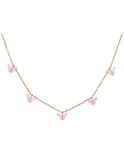 Diana M. Jewels Fine Jewelry 14k Rose Gold 1.02 Ct. Tw. Diamond & Sapphire Necklace - Natural
