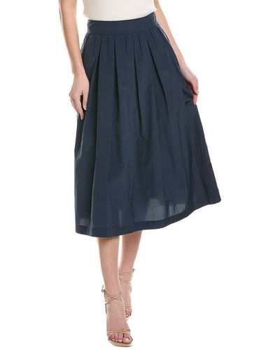 Peserico twill maxi skirt - Blue