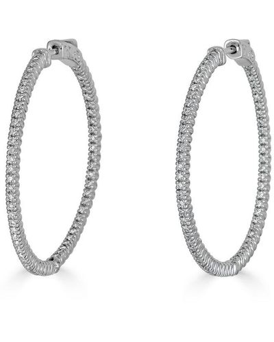 Monary 14k 1.25 Ct. Tw. Diamond Earrings - Metallic